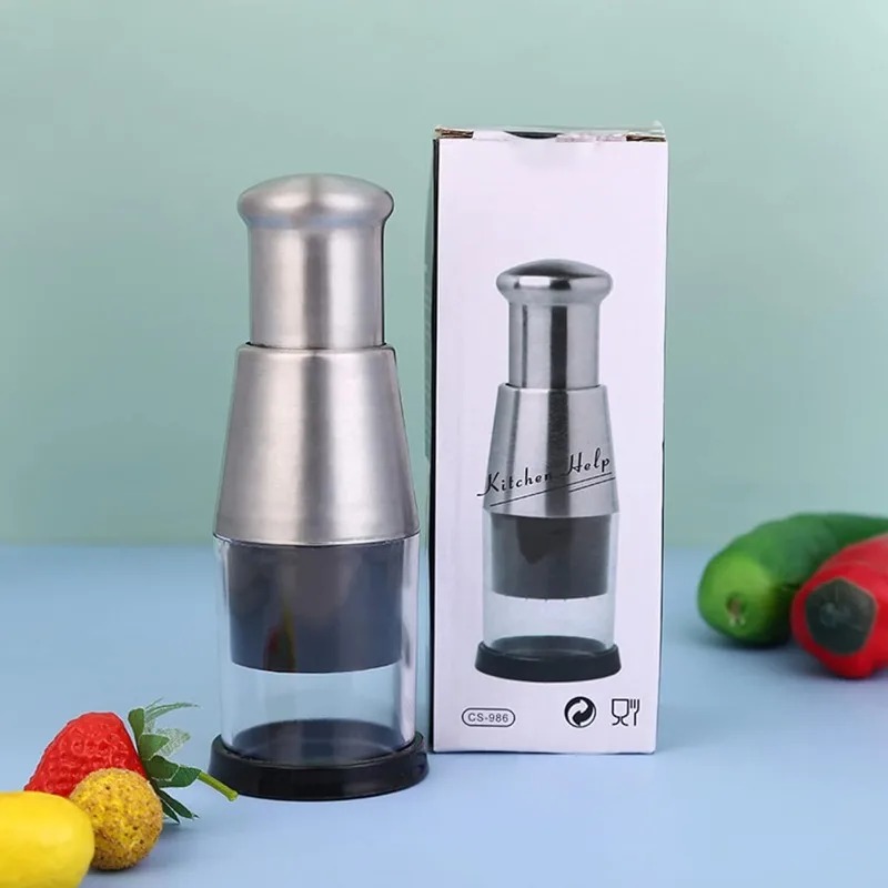 Kitchen Hand Gadgets - Picador de Ajo Manual de Acero