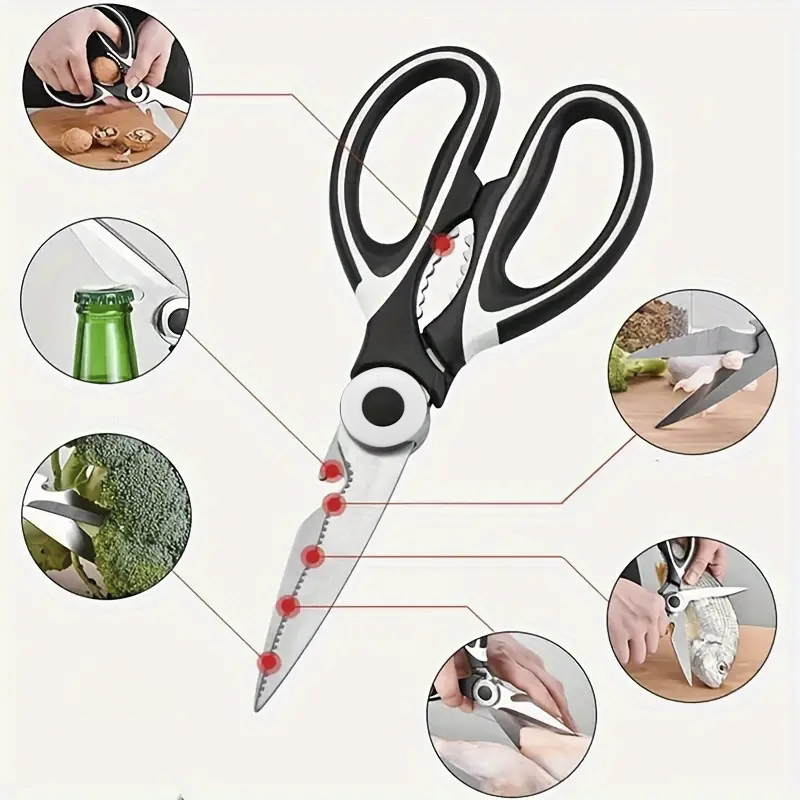 Tijeras de cocina de acero ino - Kitchen Gadgets Latest reseña y precio